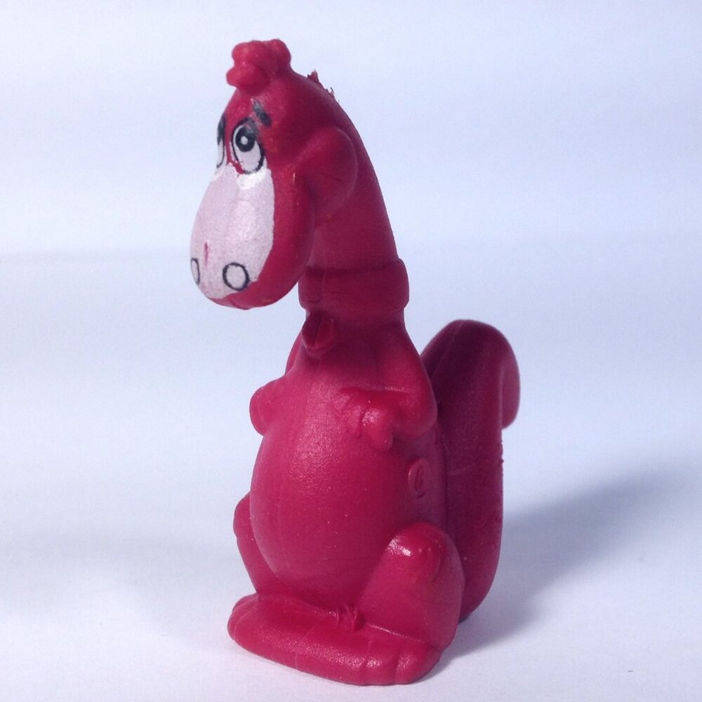 Vintage Flintstones Small Dino Rubber Toy Cereal Prize Hanna Barbera 1987 2 inch